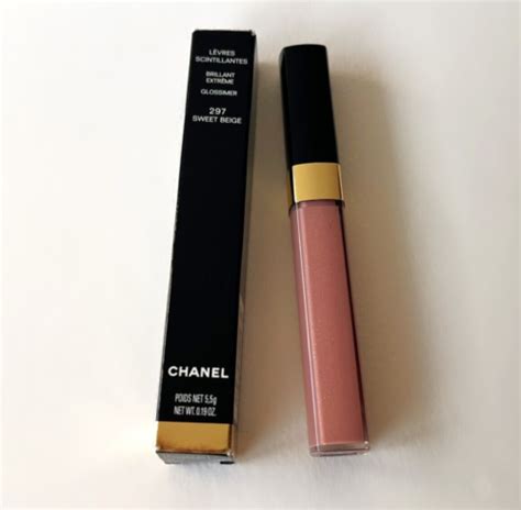 chanel levres scintillantes 297 sweet beige|Chanel levres scintillantes gloss.